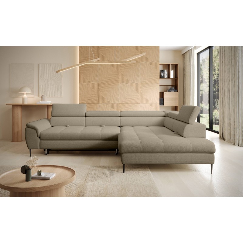 Narożnik EMPOLI L Prawostronny z funkcją spania Prawostronny w ktaninie ARAGON 20 WERSAL