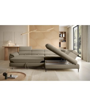 Narożnik EMPOLI L Prawostronny z funkcją spania Prawostronny w ktaninie ARAGON 20 WERSAL