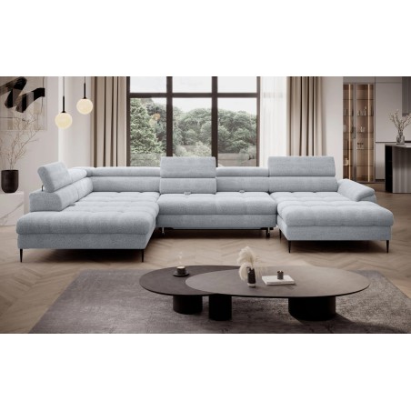 Narożnik EMPOLI XL w układzie U Lewostronny z funkcją spania Lewostronny w ktaninie AUSTIN 20 WERSAL