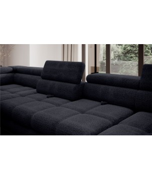 Narożnik EMPOLI XL w układzie U Lewostronny z funkcją spania Lewostronny w ktaninie AUSTIN 03 WERSAL