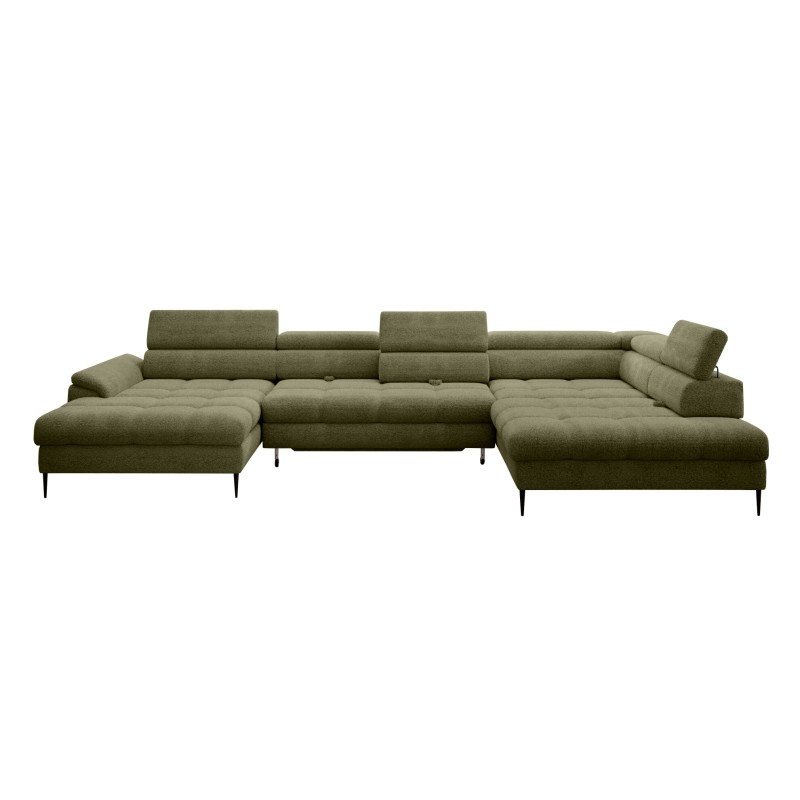 Narożnik EMPOLI XL w układzie U Lewostronny z funkcją spania Lewostronny w ktaninie AUSTIN 20 WERSAL