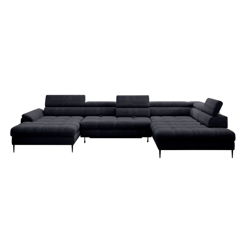 Narożnik EMPOLI XL w układzie U Lewostronny z funkcją spania Lewostronny w ktaninie AUSTIN 20 WERSAL