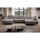 Narożnik EMPOLI XL w układzie U Lewostronny z funkcją spania Lewostronny w ktaninie AUSTIN 03 WERSAL