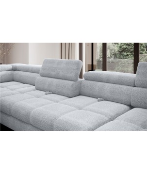 Narożnik EMPOLI XL w układzie U Lewostronny z funkcją spania Lewostronny w ktaninie AUSTIN 03 WERSAL