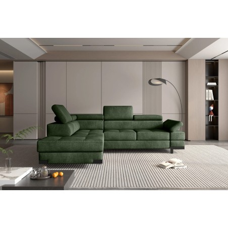 Narożnik EMPORIO L Lewostronny z funkcją spania Lewostronny w ktaninie SERENO 690 WERSAL