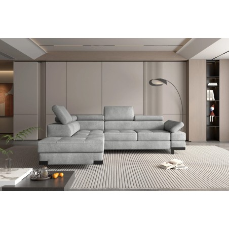 Narożnik EMPORIO L Lewostronny z funkcją spania Lewostronny w ktaninie SERENO 692 WERSAL