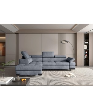 Narożnik EMPORIO L Lewostronny z funkcją spania Lewostronny w ktaninie SERENO 694 WERSAL