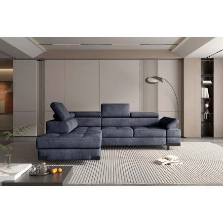 Narożnik EMPORIO L Lewostronny z funkcją spania Lewostronny w ktaninie SERENO 695 WERSAL