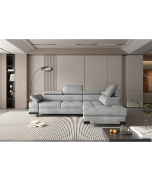 Narożnik EMPORIO L Prawostronny z funkcją spania Prawostronny w ktaninie SERENO 692 WERSAL