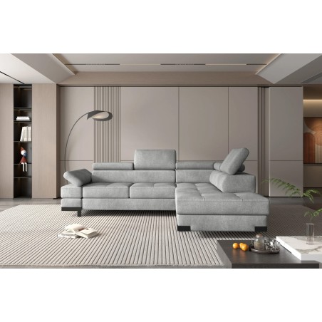 Narożnik EMPORIO L Prawostronny z funkcją spania Prawostronny w ktaninie SERENO 692 WERSAL