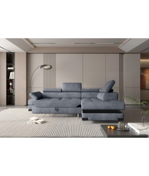 Narożnik EMPORIO L Prawostronny z funkcją spania Prawostronny w ktaninie SERENO 694 WERSAL