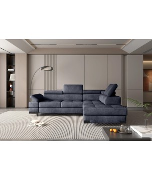 Narożnik EMPORIO L Prawostronny z funkcją spania Prawostronny w ktaninie SERENO 695 WERSAL