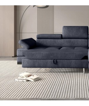 Narożnik EMPORIO L Prawostronny z funkcją spania Prawostronny w ktaninie SERENO 695 WERSAL