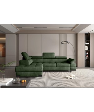 Narożnik EMPORIO L Lewostronny z funkcją spania Lewostronny w ktaninie SERENO 690 WERSAL