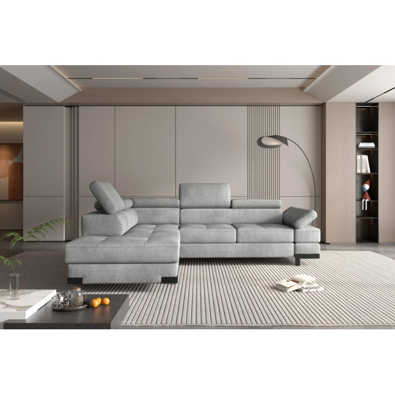 Narożnik EMPORIO L Lewostronny z funkcją spania Lewostronny w ktaninie SERENO 692 WERSAL