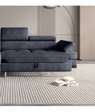 Narożnik EMPORIO L Lewostronny z funkcją spania Lewostronny w ktaninie SERENO 695 WERSAL