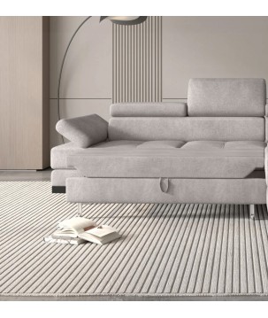 Narożnik EMPORIO L Prawostronny z funkcją spania Prawostronny w ktaninie SERENO 682 WERSAL