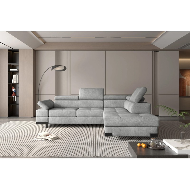 Narożnik EMPORIO L Prawostronny z funkcją spania Prawostronny w ktaninie SERENO 692 WERSAL