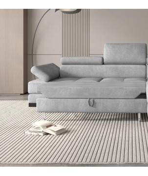 Narożnik EMPORIO L Prawostronny z funkcją spania Prawostronny w ktaninie SERENO 692 WERSAL