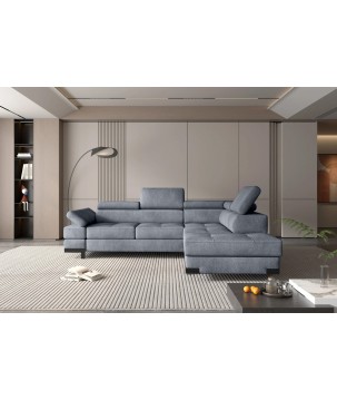 Narożnik EMPORIO L Prawostronny z funkcją spania Prawostronny w ktaninie SERENO 694 WERSAL