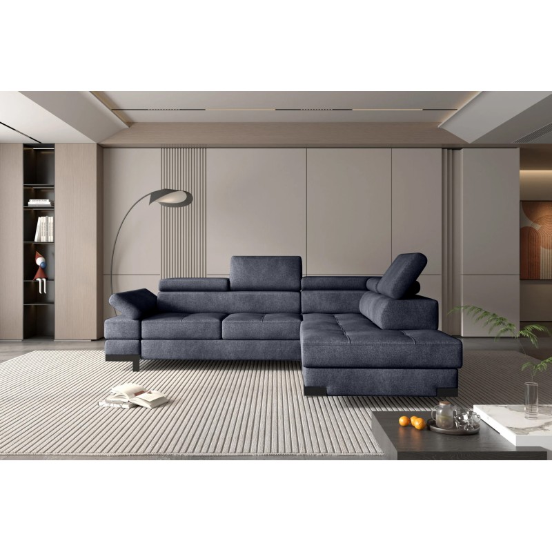 Narożnik EMPORIO L Prawostronny z funkcją spania Prawostronny w ktaninie SERENO 695 WERSAL