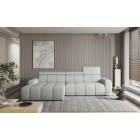 Narożnik ENZO S układ L z elektryczną regulacją siedziska Lewostronny z funkcją spania w ktaninie SORELLA 01 WERSAL