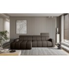 Narożnik ENZO S układ L z elektryczną regulacją siedziska Lewostronny z funkcją spania w ktaninie SORELLA 21 WERSAL