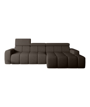 Narożnik ENZO S układ L z elektryczną regulacją siedziska Prawostronny z funkcją spania w ktaninie SORELLA 21 WERSAL