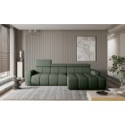 Narożnik ENZO S układ L z elektryczną regulacją siedziska Prawostronny z funkcją spania w ktaninie SORELLA 34 WERSAL