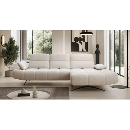 Narożnik FALCAO S układ L Prawostronny z funkcją RELAX w ktaninie AURORA 02 WERSAL