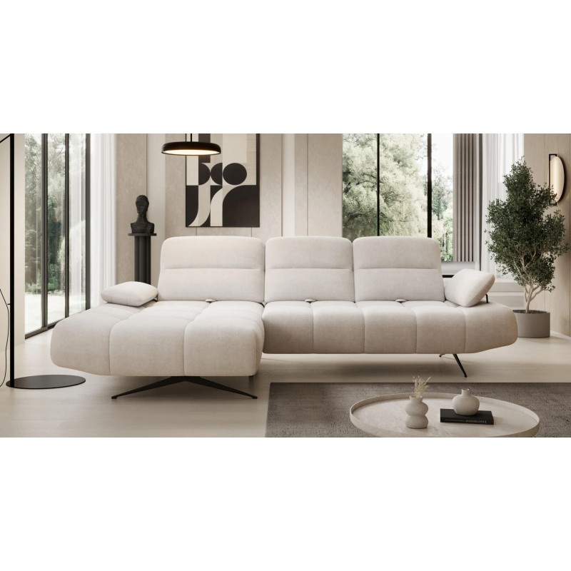 Narożnik FALCAO S układ L Lewostronny z funkcją RELAX w ktaninie AURORA 02 WERSAL