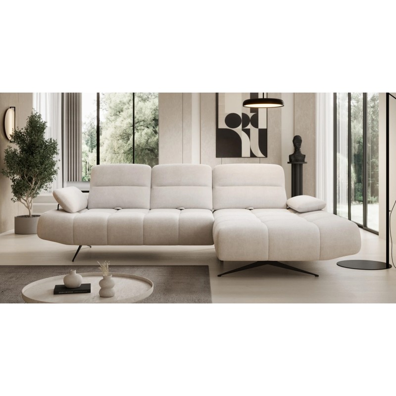 Narożnik FALCAO S układ L Prawostronny z funkcją RELAX w ktaninie AURORA 02 WERSAL