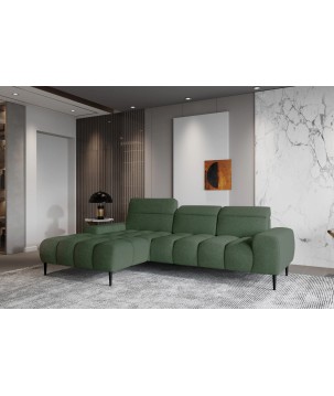 Narożnik GIANO S układ L Lewostronny z elektryczną regulacją siedziska w ktaninie AUSTIN 13 WERSAL