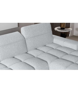 Narożnik GIANO S układ L Lewostronny z elektryczną regulacją siedziska w ktaninie AUSTIN 17 WERSAL