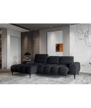 Narożnik GIANO S układ L Lewostronny z elektryczną regulacją siedziska w ktaninie AUSTIN 21 WERSAL