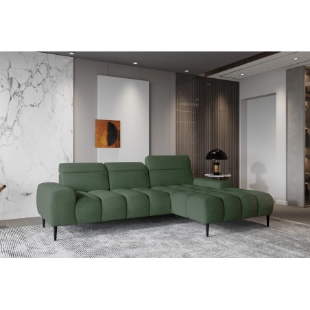 Narożnik GIANO S układ L Prawostronny z elektryczną regulacją siedziska w ktaninie AUSTIN 13 WERSAL