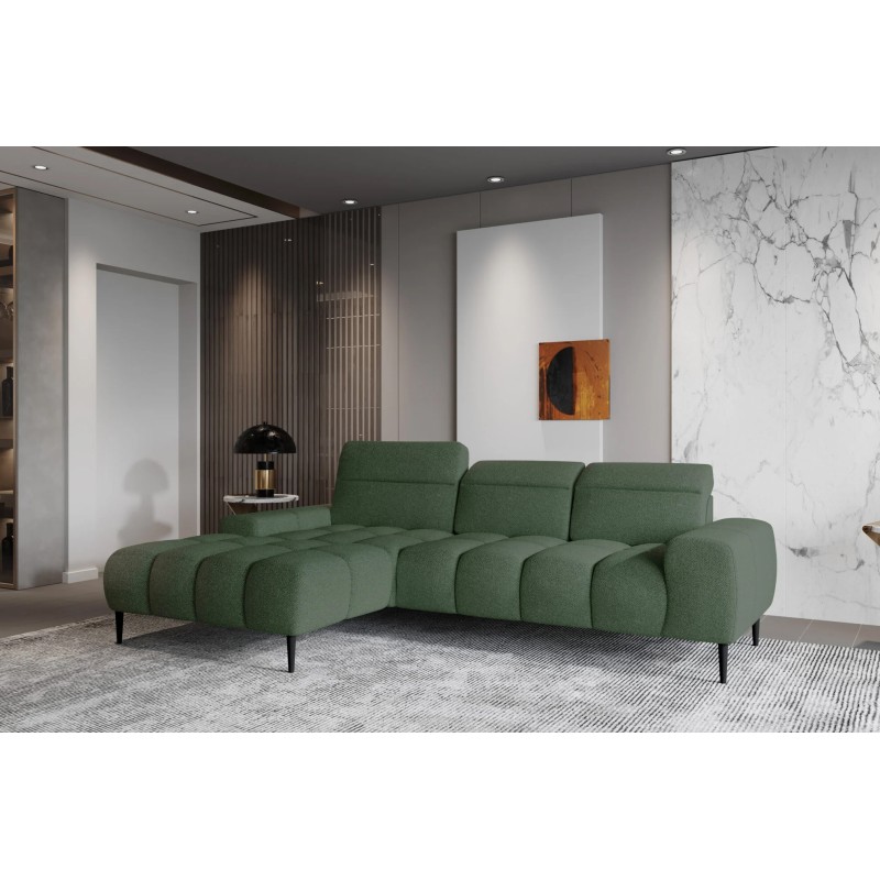 Narożnik GIANO S układ L Lewostronny z elektryczną regulacją siedziska w ktaninie AUSTIN 13 WERSAL