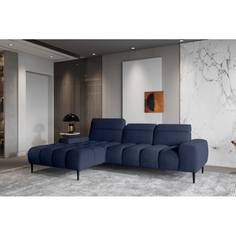 Narożnik GIANO S układ L Lewostronny z elektryczną regulacją siedziska w ktaninie AUSTIN 15 WERSAL