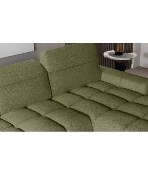 Narożnik GIANO S układ L Prawostronny z elektryczną regulacją siedziska w ktaninie AUSTIN 12 WERSAL