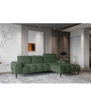 Narożnik GIANO S układ L Prawostronny z elektryczną regulacją siedziska w ktaninie AUSTIN 13 WERSAL