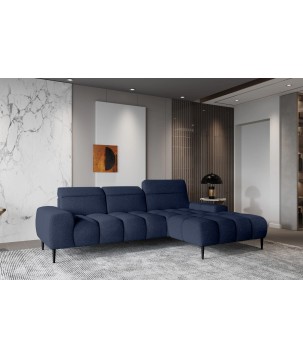 Narożnik GIANO S układ L Prawostronny z elektryczną regulacją siedziska w ktaninie AUSTIN 15 WERSAL