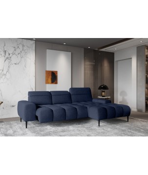 Narożnik GIANO S układ L Prawostronny z elektryczną regulacją siedziska w ktaninie AUSTIN 15 WERSAL