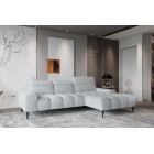 Narożnik GIANO S układ L Prawostronny z elektryczną regulacją siedziska w ktaninie AUSTIN 17 WERSAL