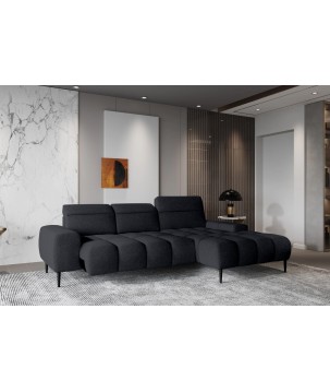 Narożnik GIANO S układ L Prawostronny z elektryczną regulacją siedziska w ktaninie AUSTIN 21 WERSAL