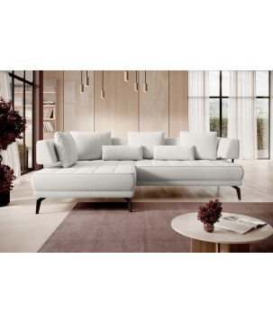 Narożnik GIOTTO L Lewostronnyelektryczna regulacja siedziska tkanina PERFECT HARMONY 02 WERSAL