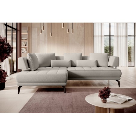 Narożnik GIOTTO L Lewostronnyelektryczna regulacja siedziska tkanina PERFECT HARMONY 04 WERSAL