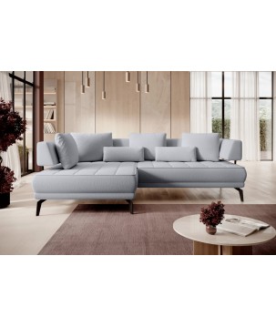 Narożnik GIOTTO L Lewostronnyelektryczna regulacja siedziska tkanina PERFECT HARMONY 80 WERSAL