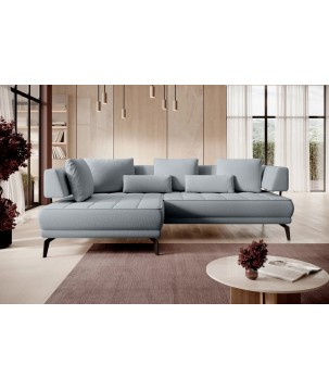 Narożnik GIOTTO L Lewostronnyelektryczna regulacja siedziska tkanina PERFECT HARMONY 85 WERSAL