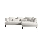 Narożnik GIOTTO L Prawostronnyelektryczna regulacja siedziska tkanina PERFECT HARMONY 02 WERSAL