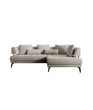 Narożnik GIOTTO L Prawostronnyelektryczna regulacja siedziska tkanina PERFECT HARMONY 04 WERSAL